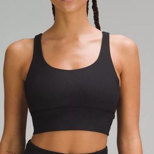 Luluemon Energy Longline Ribbed Bra - Black